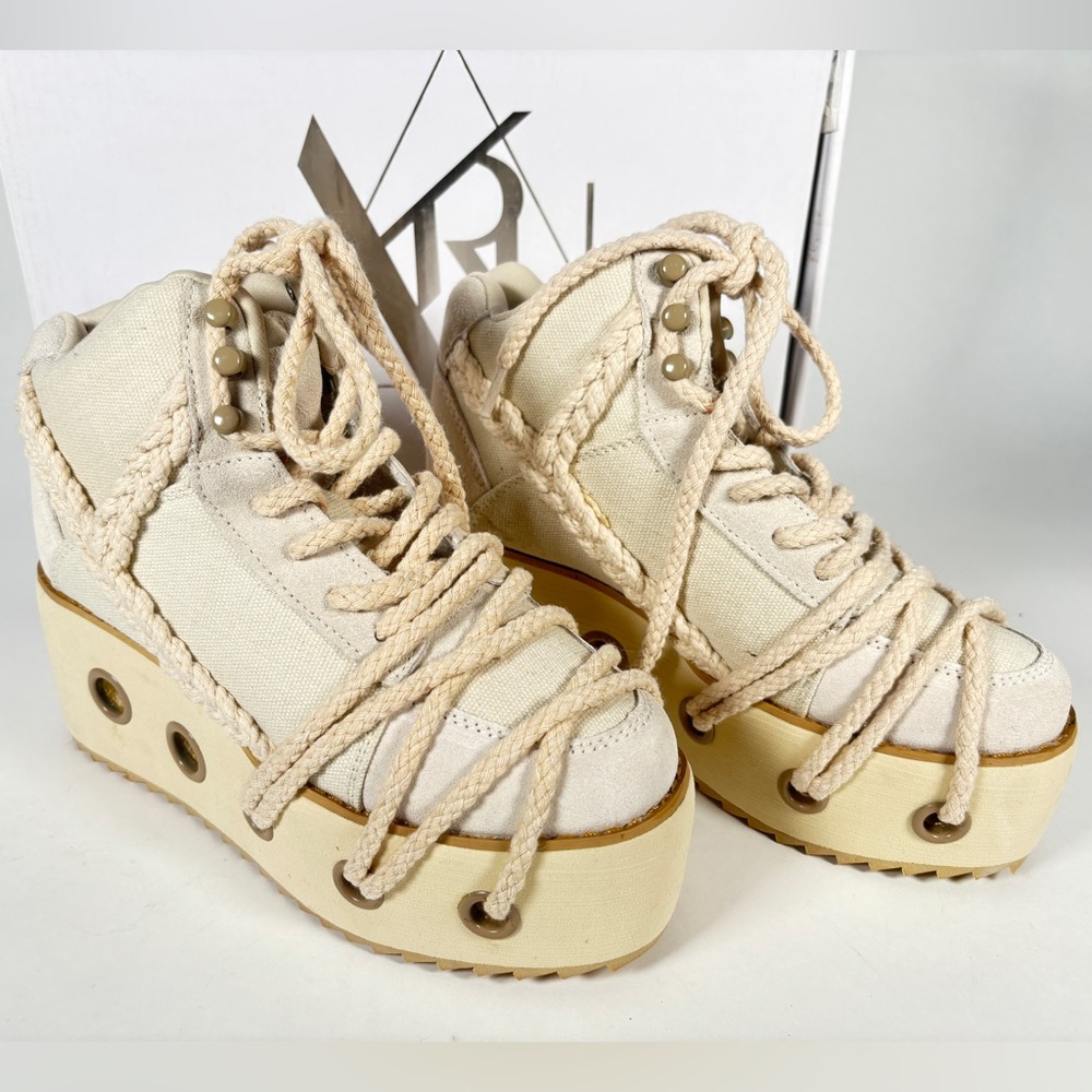 YRU QOZMO SHEIDLINA Platform Festival Shoes Size 6